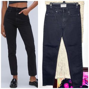 EVERLANE Women’s Black Jeans Mid Rise Black Jeans Size 26 Ankle Stretchy Jeans